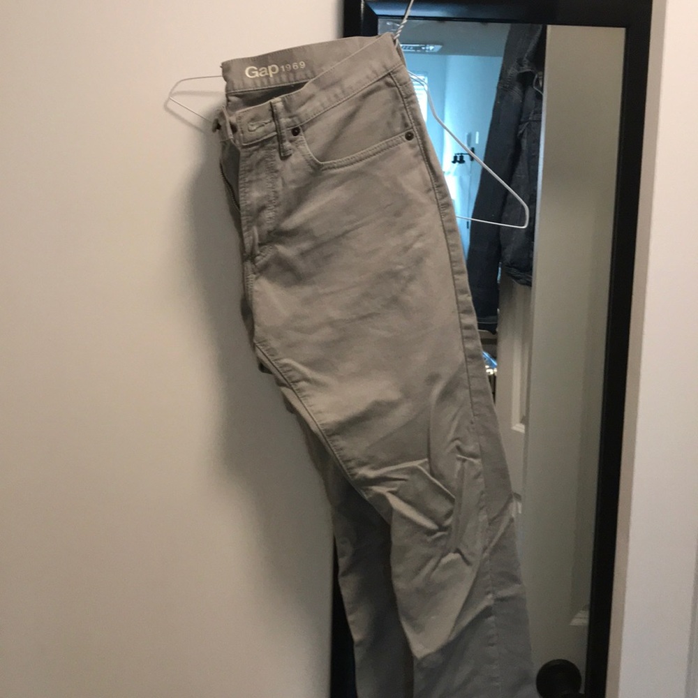 Gray 5 pocket pants